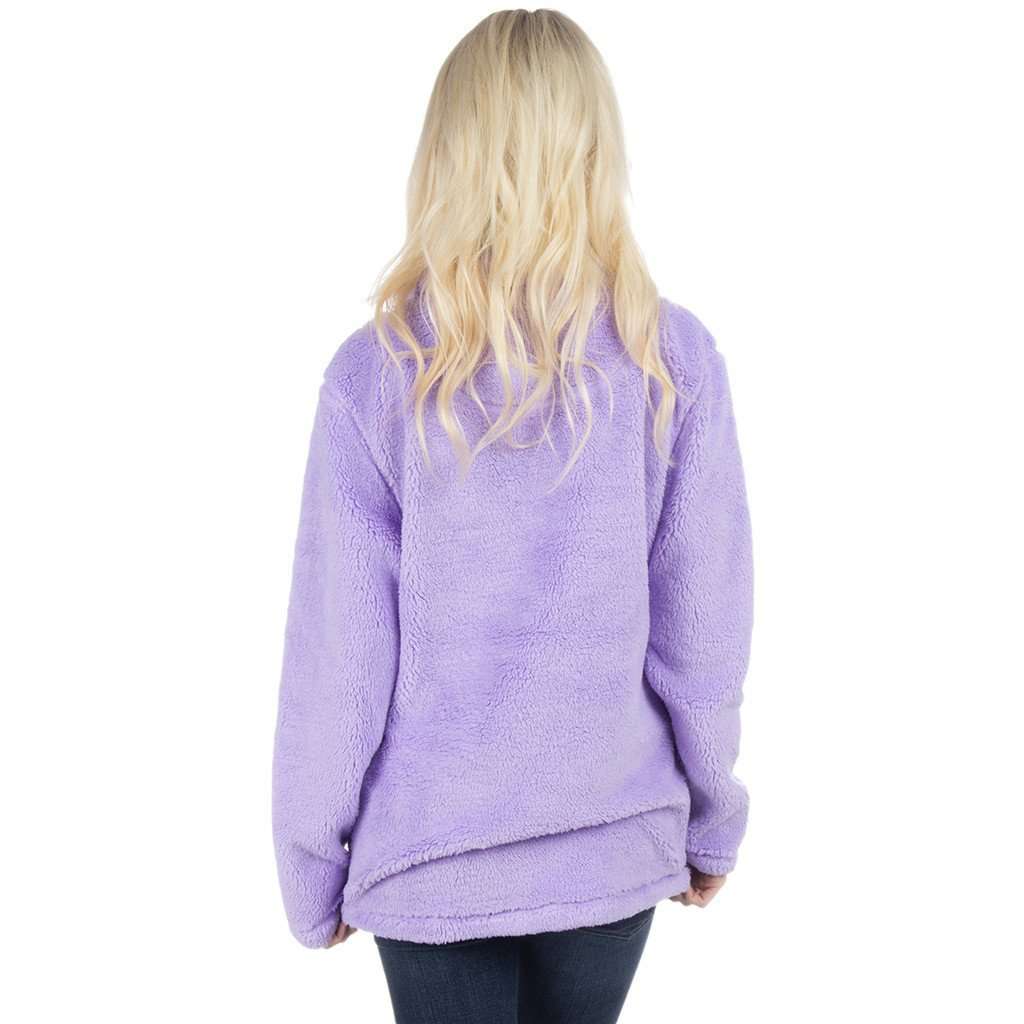 Linden Sherpa Pullover in Violet by Lauren James - Country Club Prep