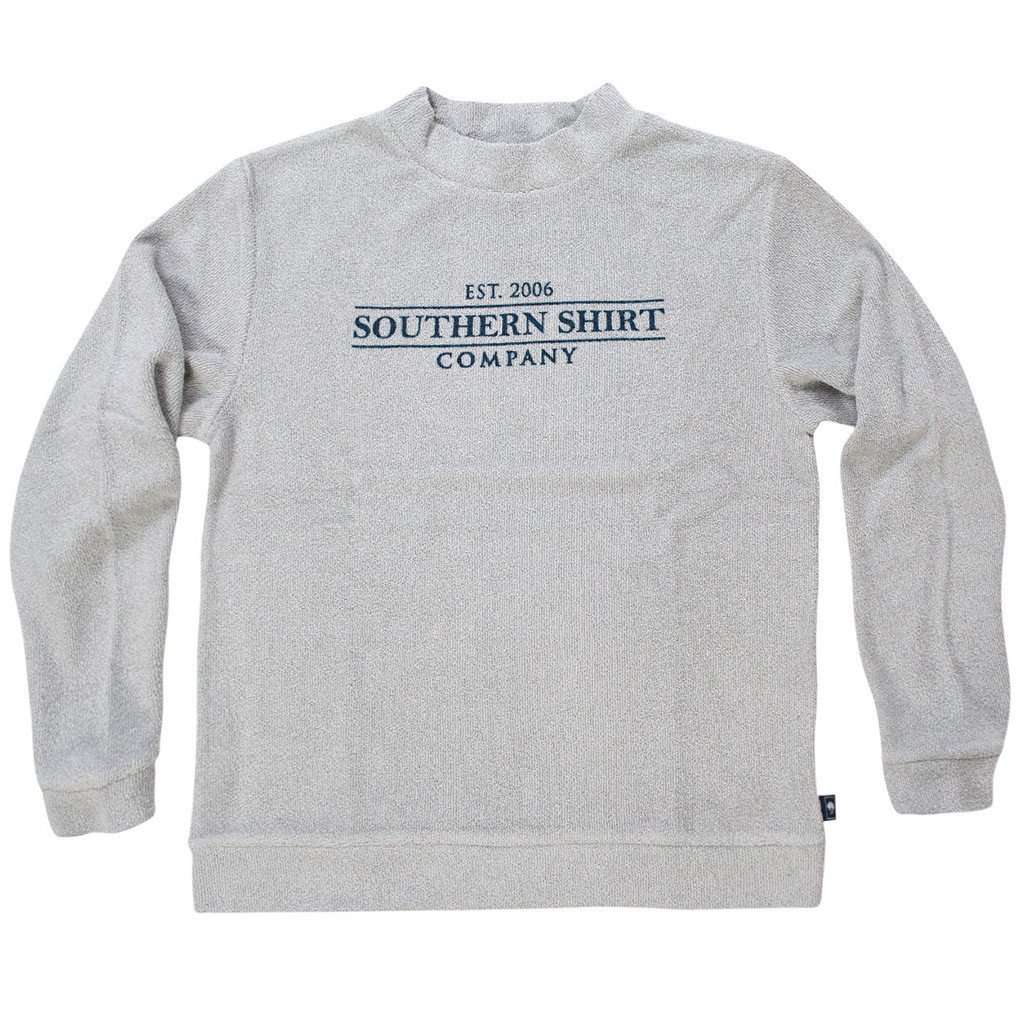Loop Knit Terry Pullover in Pearl Blue by The Southern Shirt Co. - Country Club Prep
