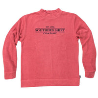 Loop Knit Terry Pullover in Slate Red by The Southern Shirt Co. - Country Club Prep