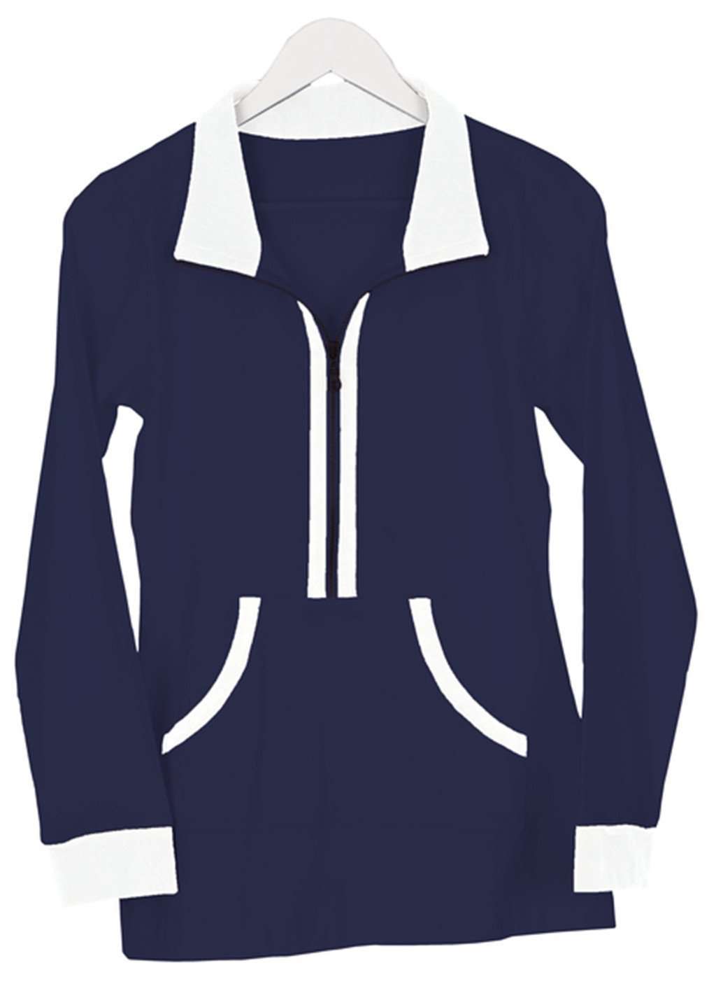 Polly Pullover in Navy and White Stripe by Duffield Lane - Country Club Prep