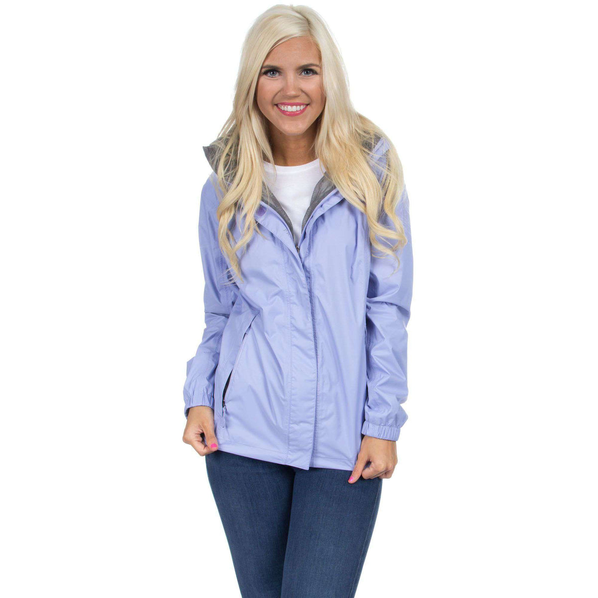 Preptec Rain Jacket in Lilac by Lauren James - Country Club Prep