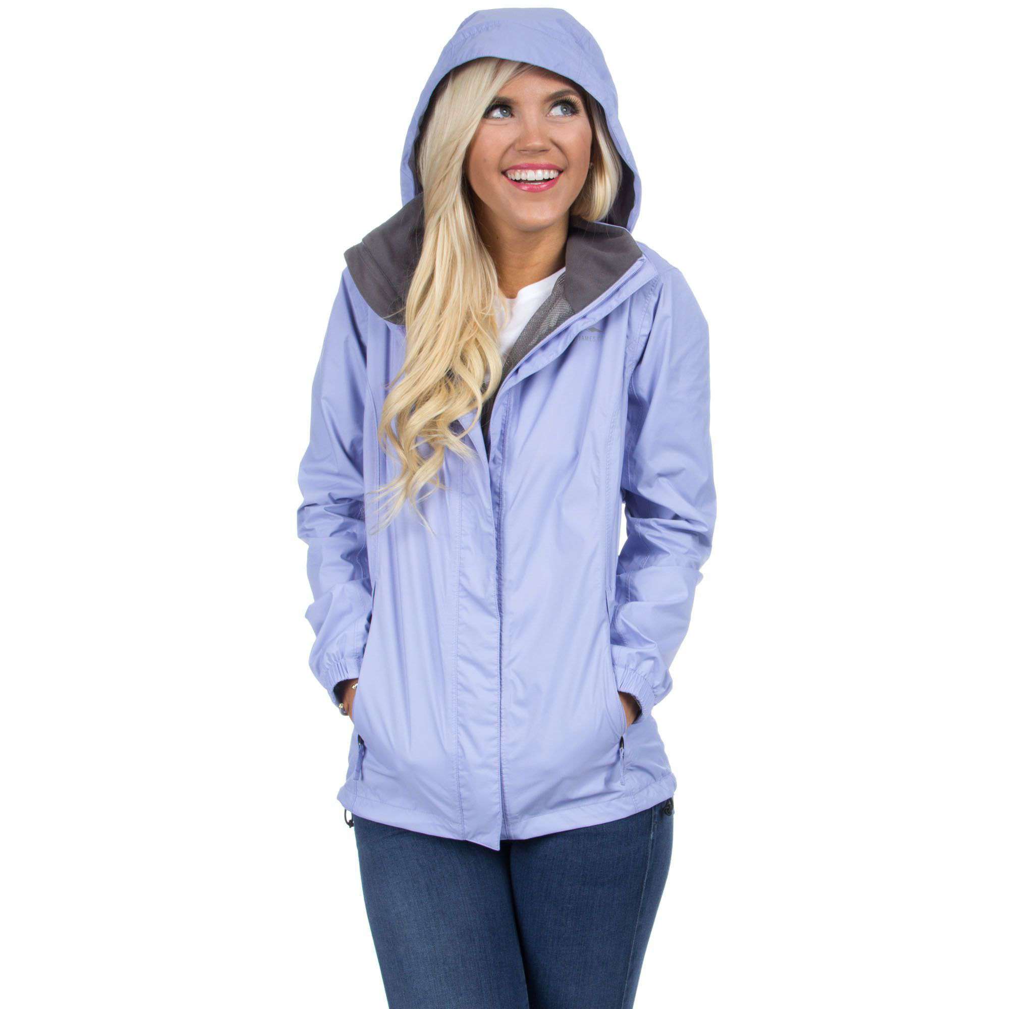 Preptec Rain Jacket in Lilac by Lauren James - Country Club Prep