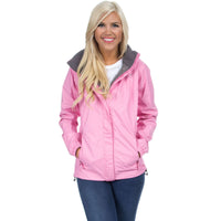 Preptec Rain Jacket in Pink by Lauren James - Country Club Prep