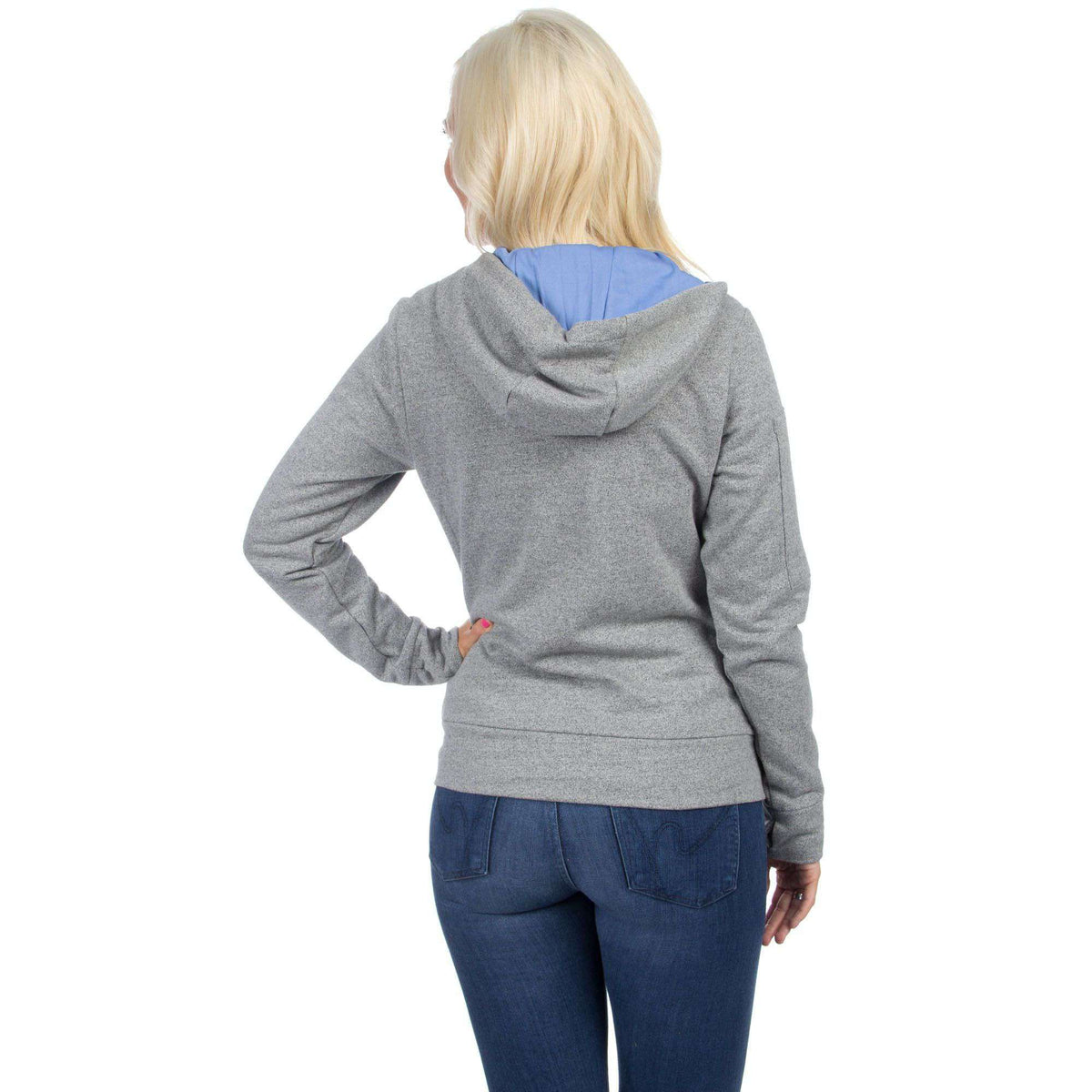 Preptec Zip Hoodie in Lilac by Lauren James - Country Club Prep