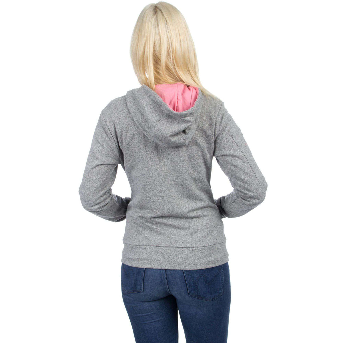 Preptec Zip Hoodie in Pink by Lauren James - Country Club Prep