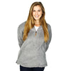 Quarter Zip Sherpa Pullover in Alloy Grey by The Southern Shirt Co. - Country Club Prep