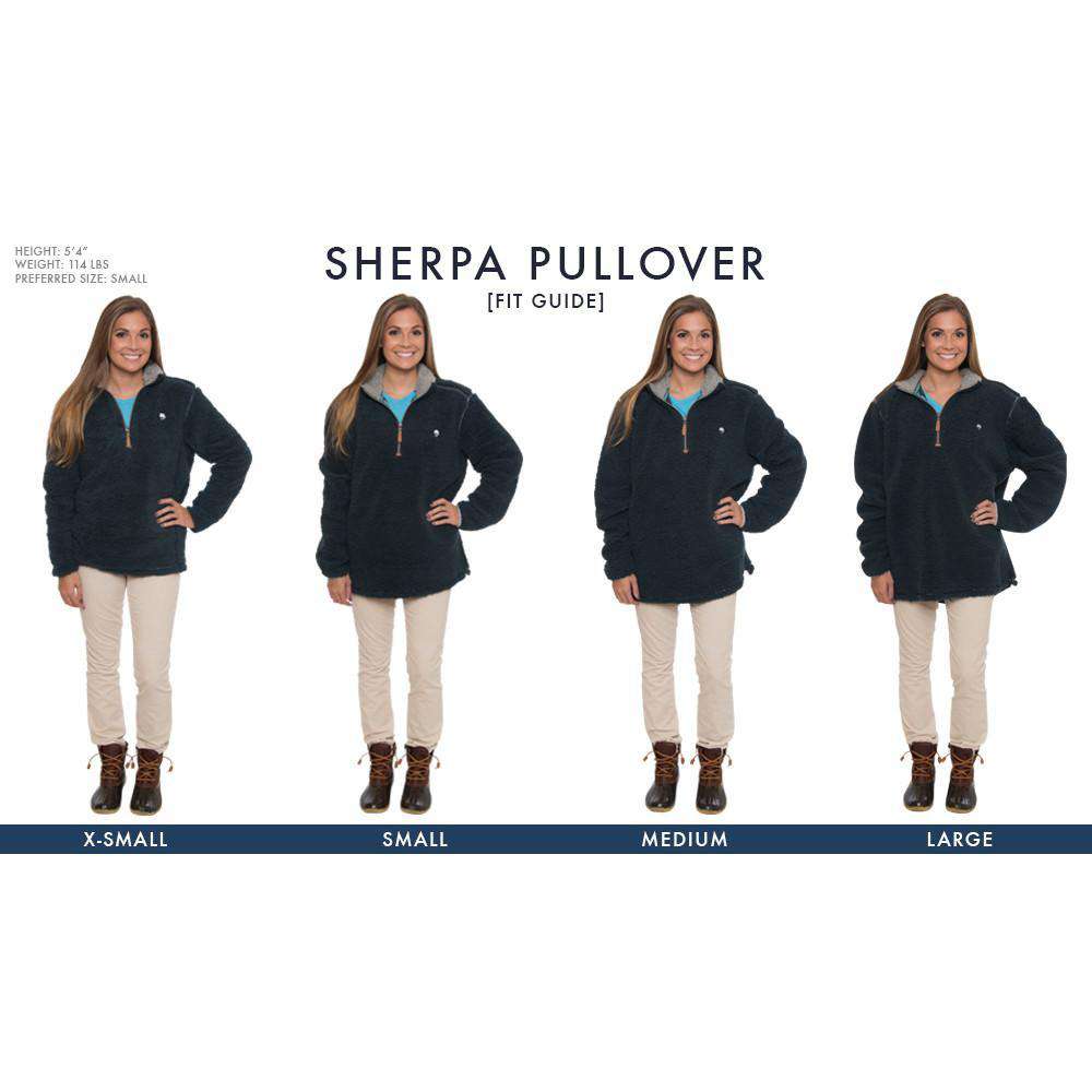 Quarter Zip Sherpa Pullover in Alloy Grey by The Southern Shirt Co. - Country Club Prep