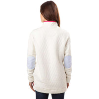 Quilted Skiptide Pullover in Marshmallow by Southern Tide - Country Club Prep