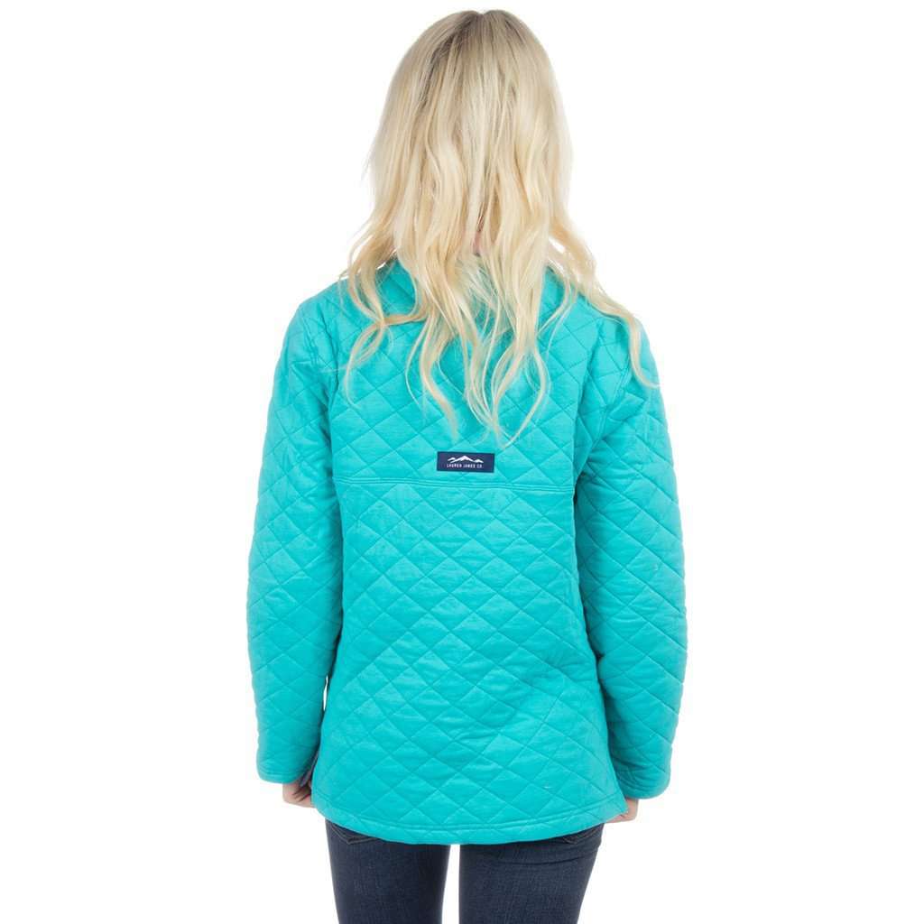 The Lawson Quilted Pullover in Lagoon by Lauren James - Country Club Prep