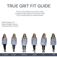 The Original Frosty Tipped Pile 1/2 Zip Pullover in Ivory by True Grit - Country Club Prep