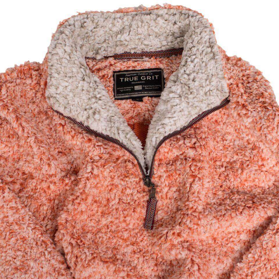 True Grit Frosty Tipped Pile 1/2 Zip Pullover in Spice – Country