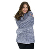 The Original Frosty Tipped Pile 1/2 Zip Pullover in Vintage Blue by True Grit - Country Club Prep