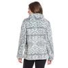 Tribal Frosty Tipped Women's Stadium Pullover in Aqua by True Grit (Dylan) - Country Club Prep