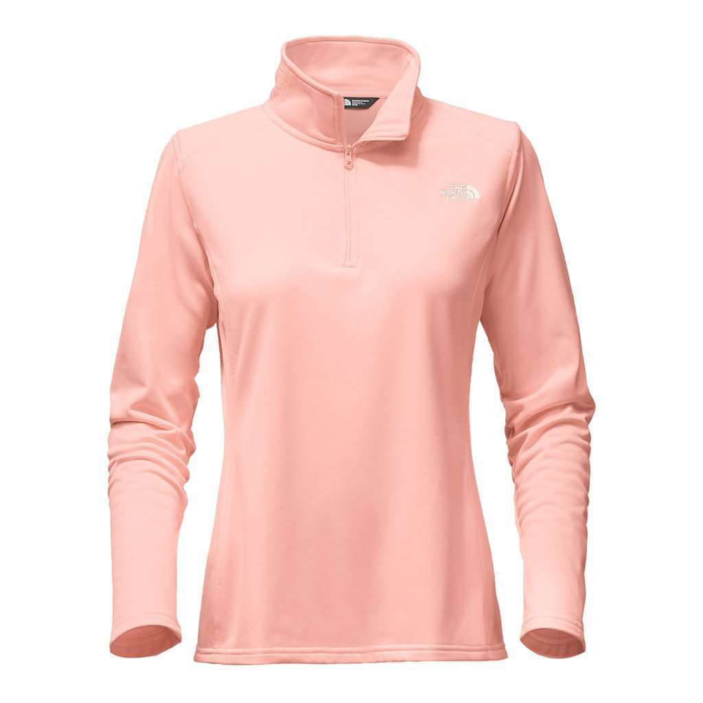 Women's Tech Glacier 1/4 Zip in Tropical Peach by The North Face - Country Club Prep