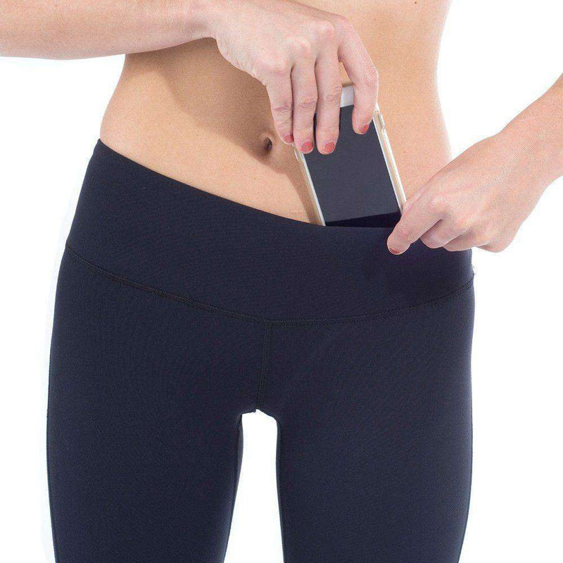 Classic Logo RunRunner Leggings in Black by Krass & Co - Country Club Prep