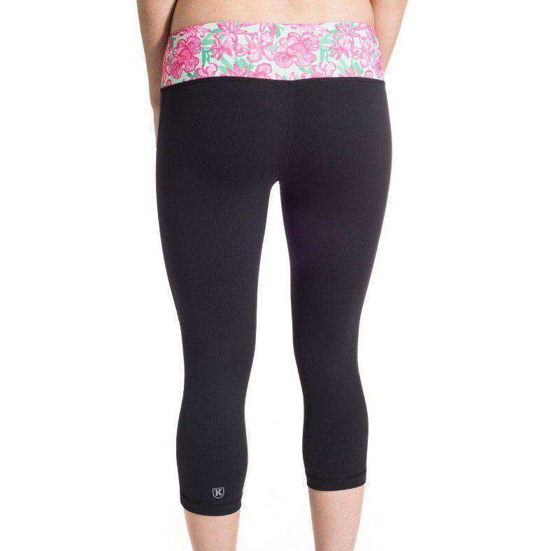 Cropped Run Runner Leggings in Let it Bloom by Krass & Co. - Country Club Prep