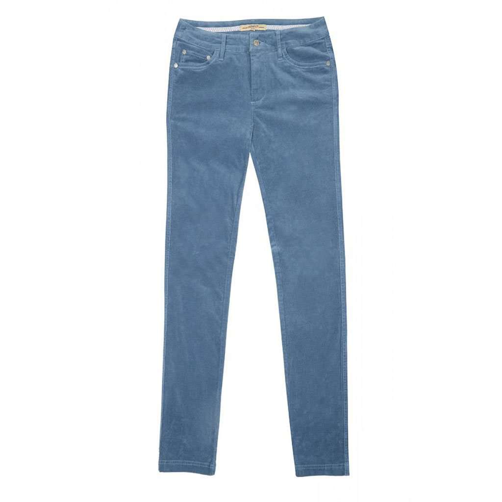 Honeysuckle Ladies Pincord Pant in Denim Blue by Dubarry of Ireland - Country Club Prep