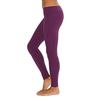 Side Panel Long Legging in Wild Plum Purple by Beyond Yoga - Country Club Prep