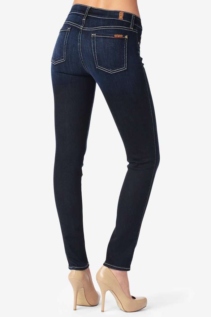 seven for all mankind slim cigarette Slim Cigarette Jeans in Black Knight by 7 For All Mankind 24
