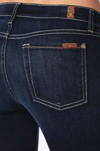 Slim Cigarette Jeans in Black Knight by 7 For All Mankind - Country Club Prep