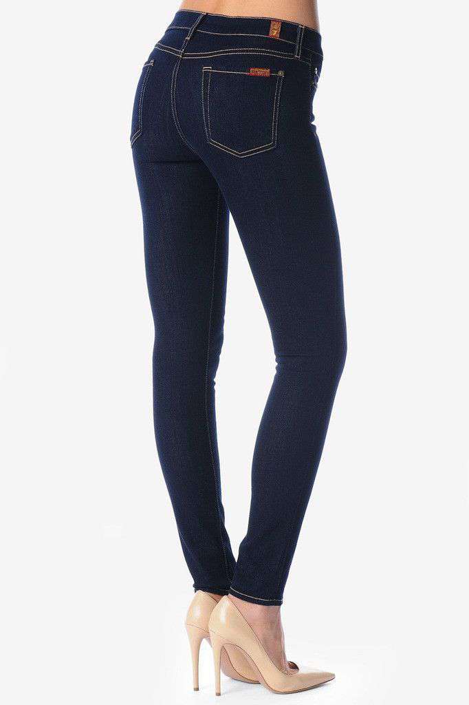 The Skinny Jean in Rinsed Indigo by 7 For all Man Kind - Country Club Prep