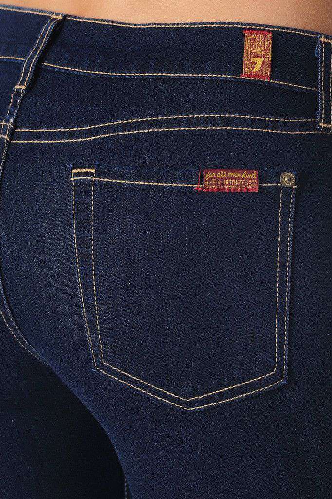 The Skinny Jean in Rinsed Indigo by 7 For all Man Kind - Country Club Prep