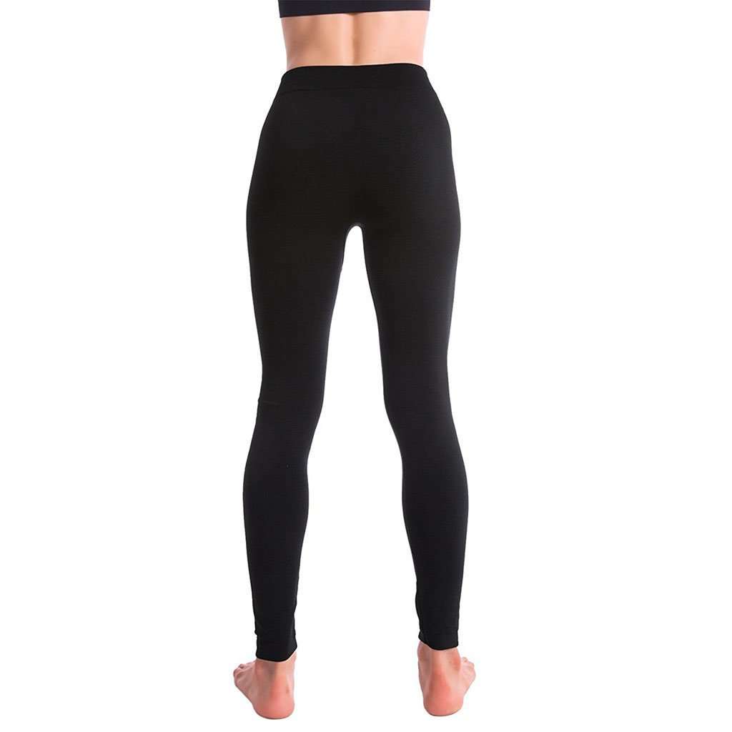 Ultra-Soft Seamless Fleece Lined Leggings in Navy