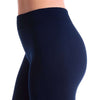 Ultra-Soft Seamless Fleece Lined Leggings in Navy - Country Club Prep