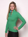 The Cove Collar Long Sleeve in Green by Salmon Cove - Country Club Prep