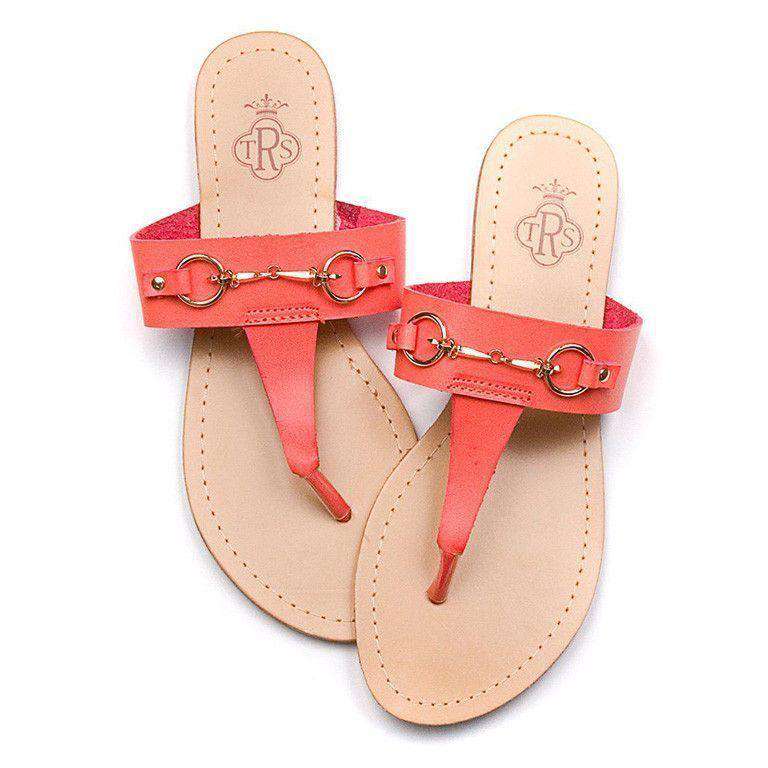 Caroline Sandal in Orange by The Royal Standard - Country Club Prep