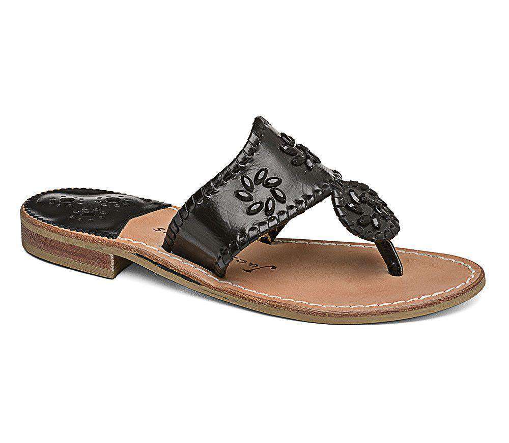 Enchanted Jack Sandal in Black by Jack Rogers - Country Club Prep