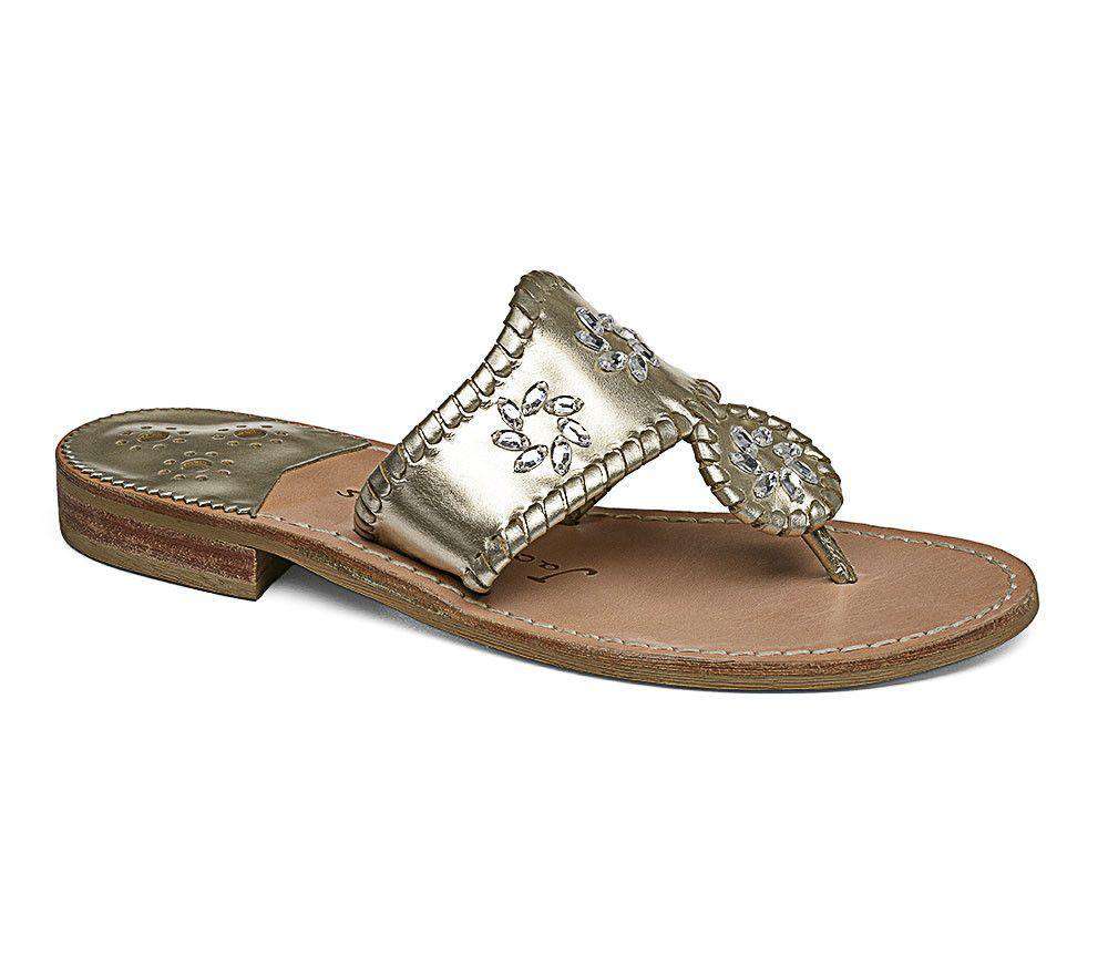 Enchanted Jack Sandal in Platinum by Jack Rogers - Country Club Prep