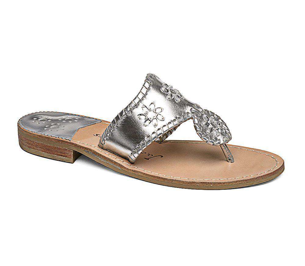 Enchanted Jack Sandal in Silver by Jack Rogers - Country Club Prep