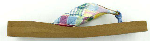 Fabric Sandal in Madras by Eliza B. - Country Club Prep