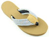 Fabric Sandal in Navy Stripes by Eliza B. - Country Club Prep