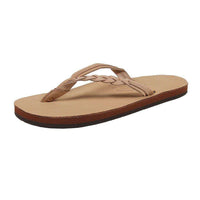 Women's Flirty Braidy Leather Sandal in Sierra Brown by Rainbow Sandals - Country Club Prep