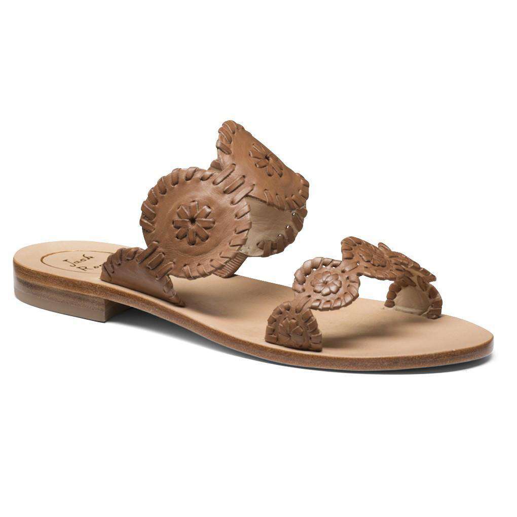 Lauren Sandal in Cognac by Jack Rogers - Country Club Prep