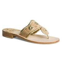 Napa Valley Jack Sandal in Cork and Gold by Jack Rogers - Country Club Prep