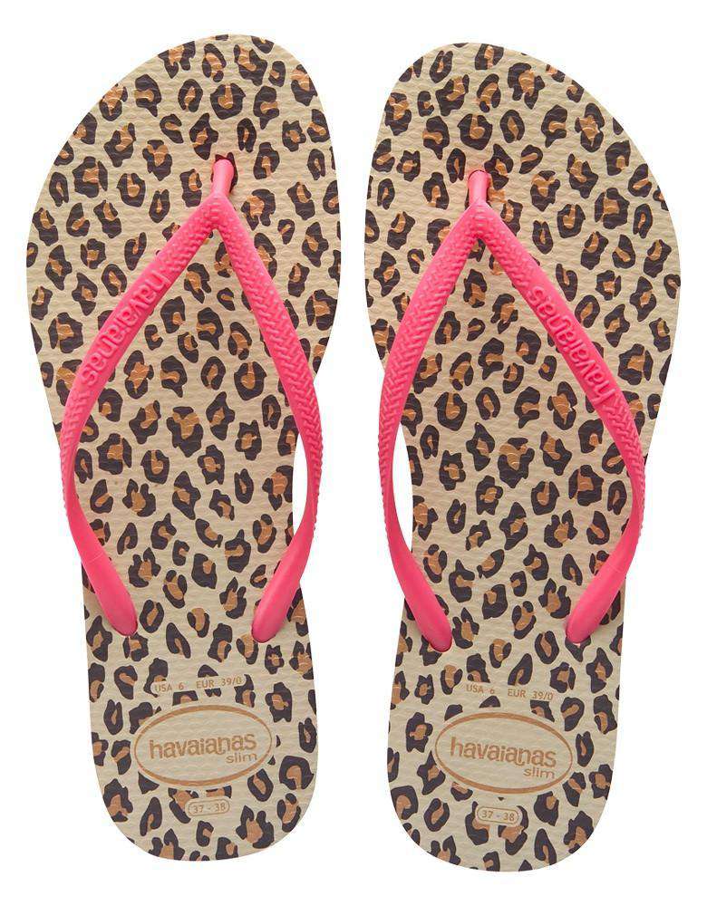 Slim Animals Fluo Sandals in Sand Grey by Havaianas - Country Club Prep