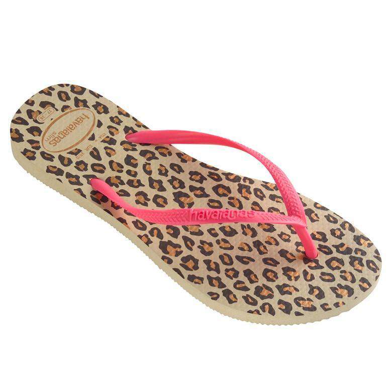 Slim Animals Fluo Sandals in Sand Grey by Havaianas - Country Club Prep