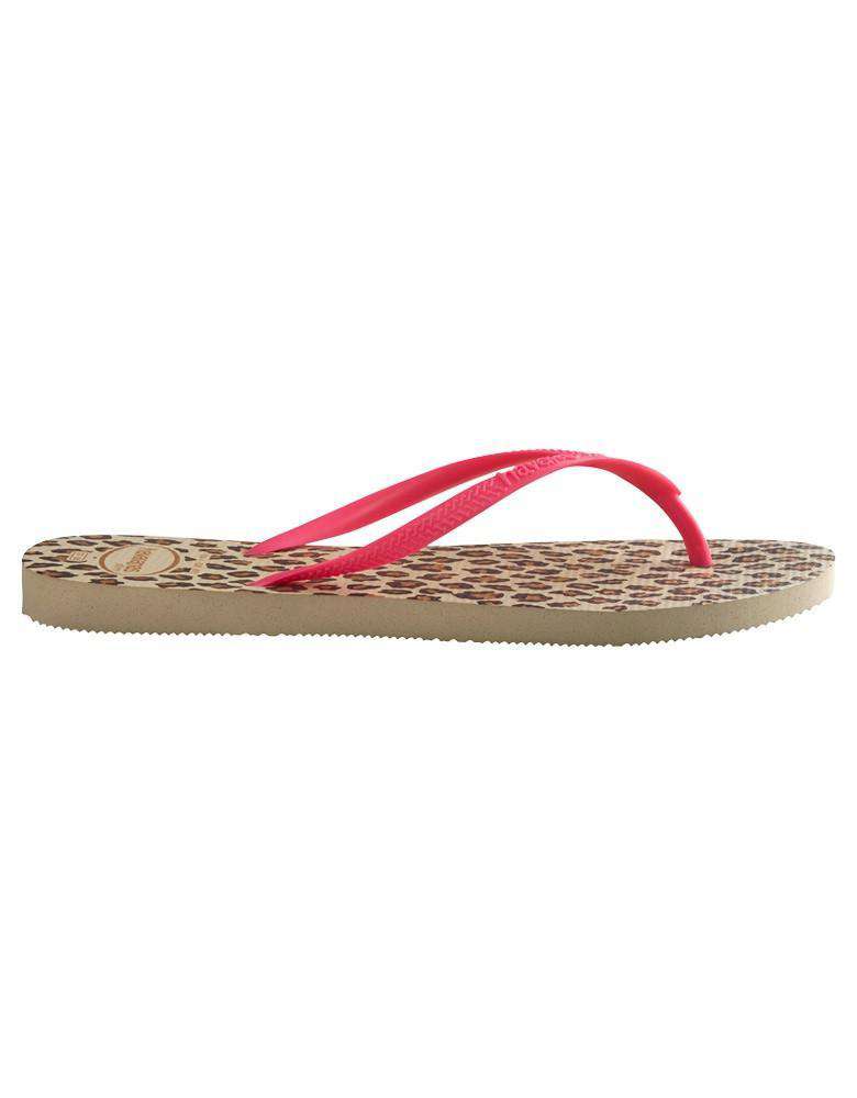 Slim Animals Fluo Sandals in Sand Grey by Havaianas - Country Club Prep