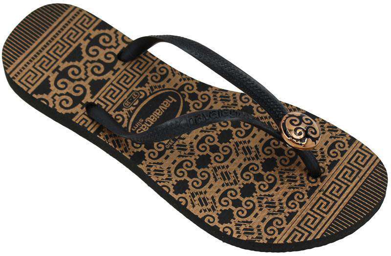 Slim Ceramic Sandals in Black by Havaianas - Country Club Prep