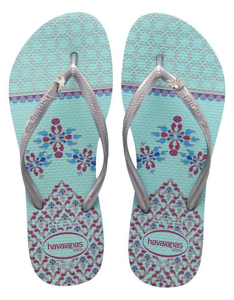 Slim Royal Sandals in Acqua by Havaianas - Country Club Prep