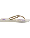 Slim Season Sandals in White/Light Golden by Havaianas - Country Club Prep