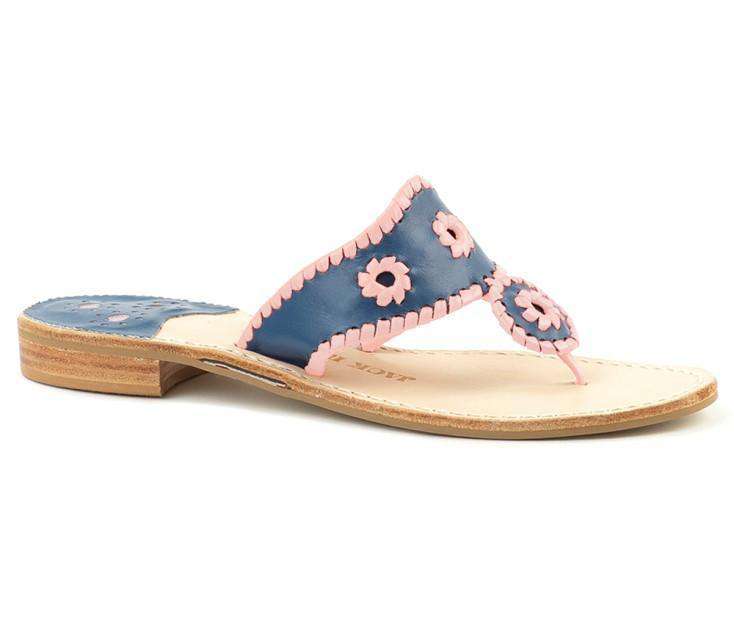 Sorority Color Jack Sandal in Royal Blue & Pink by Jack Rogers - Country Club Prep