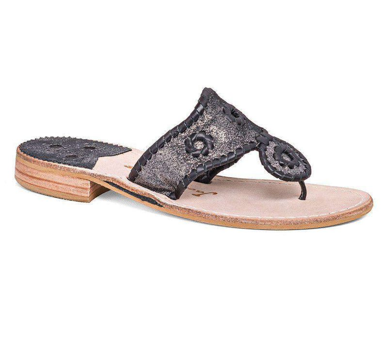 Stardust Sandal in Black by Jack Rogers - Country Club Prep