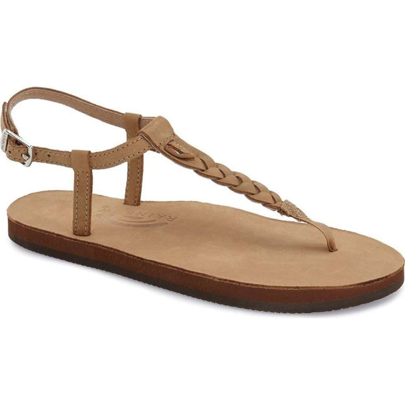 Women's T-Street Single Layer Leather Sandal in Sierra Brown by Rainbow Sandals - Country Club Prep