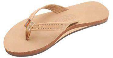 Women's Catalina Tapered Strap Premier Leather Sandal in Sierra Brown by Rainbow Sandals - Country Club Prep