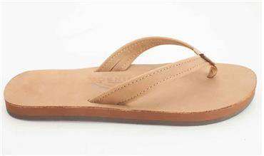 Women's Catalina Tapered Strap Premier Leather Sandal in Sierra Brown by Rainbow Sandals - Country Club Prep
