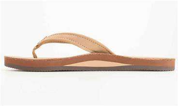 Women's Catalina Tapered Strap Premier Leather Sandal in Sierra Brown by Rainbow Sandals - Country Club Prep